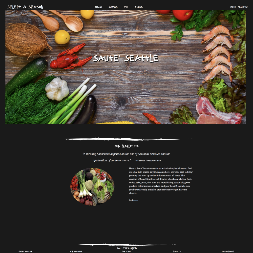 Sautee-Seattle website snapshot